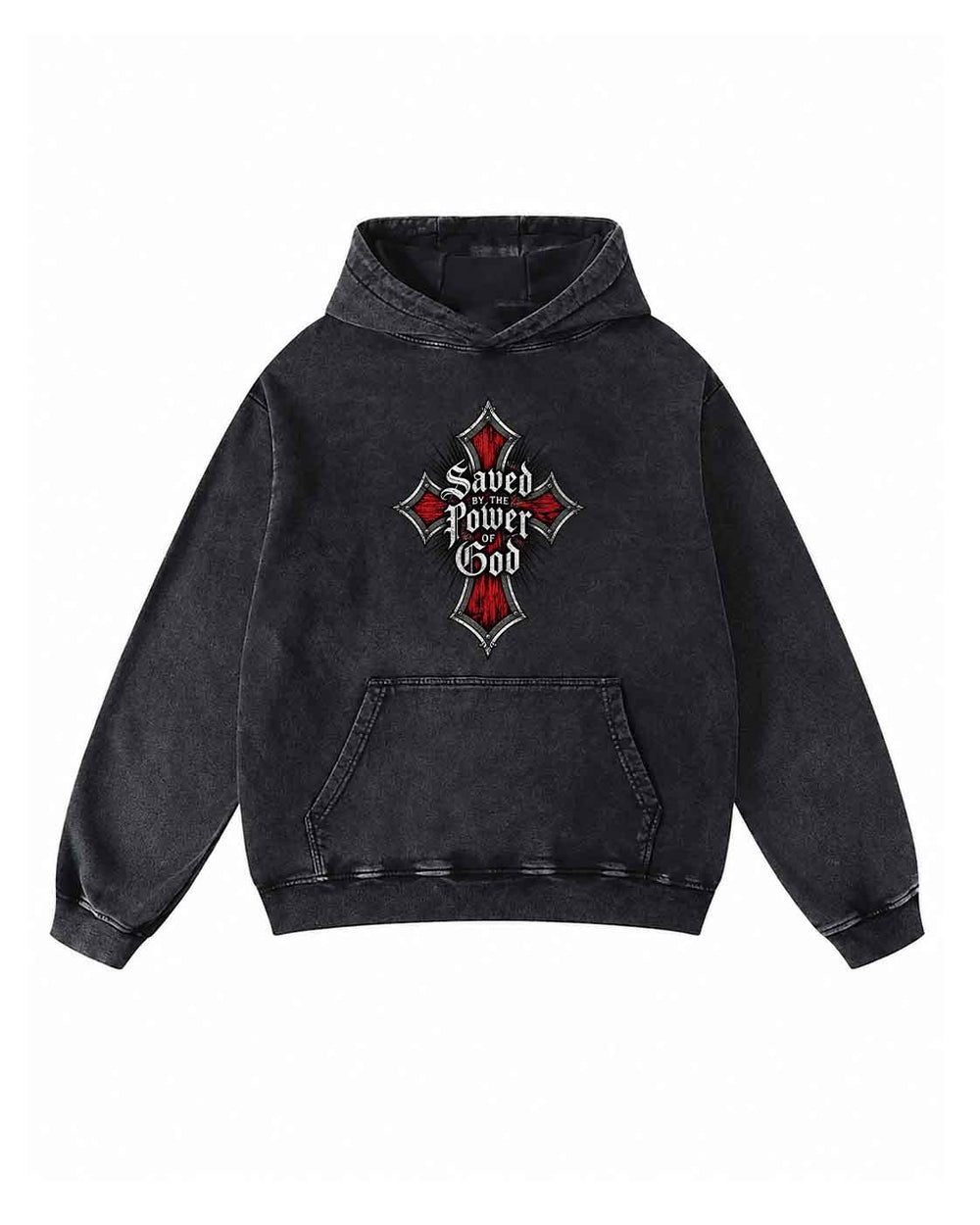 Message of the Cross Washed Pullover