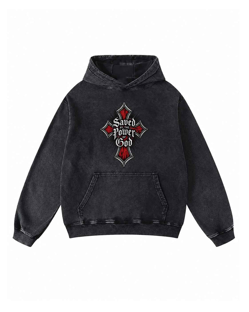 Message of the Cross Washed Pullover