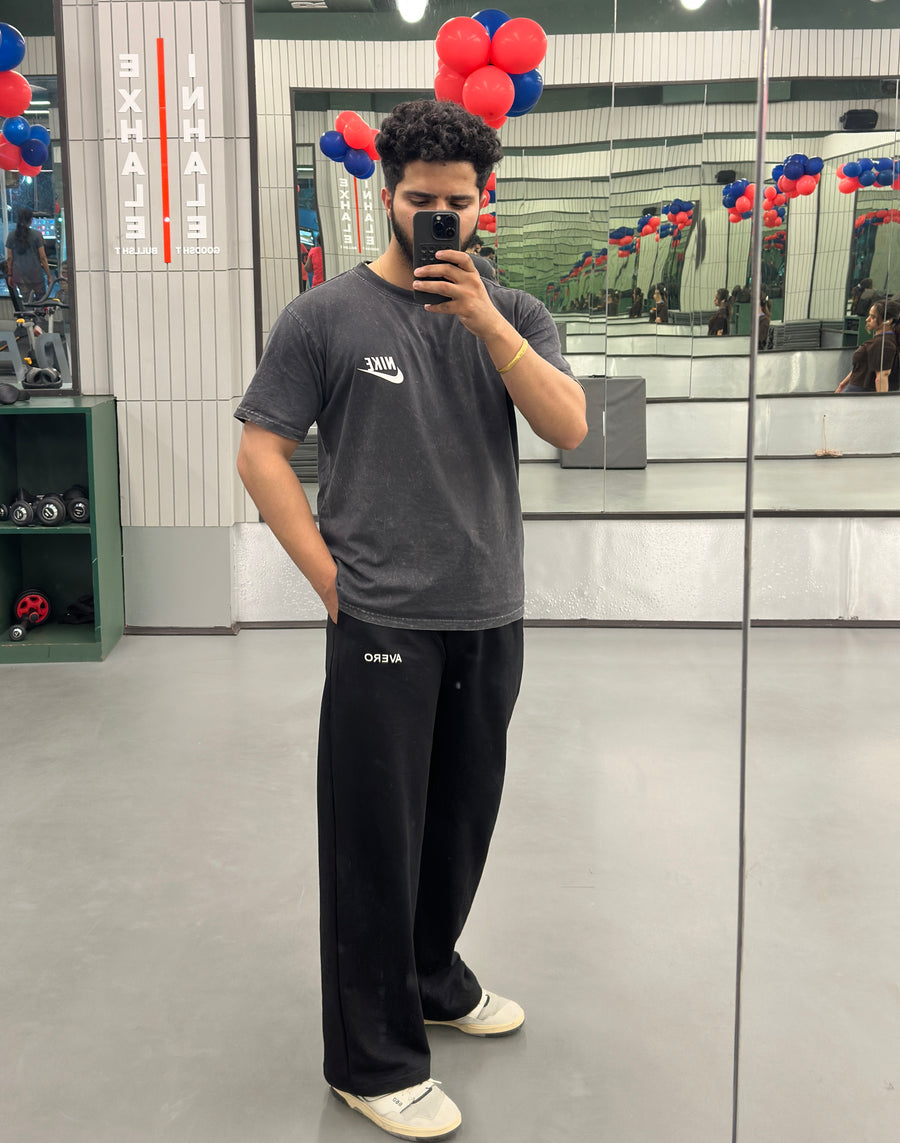 Avero Heavyweight Baggy Lower - Black — real photo