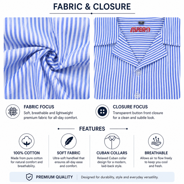 Boxy Fit Striped Shirt