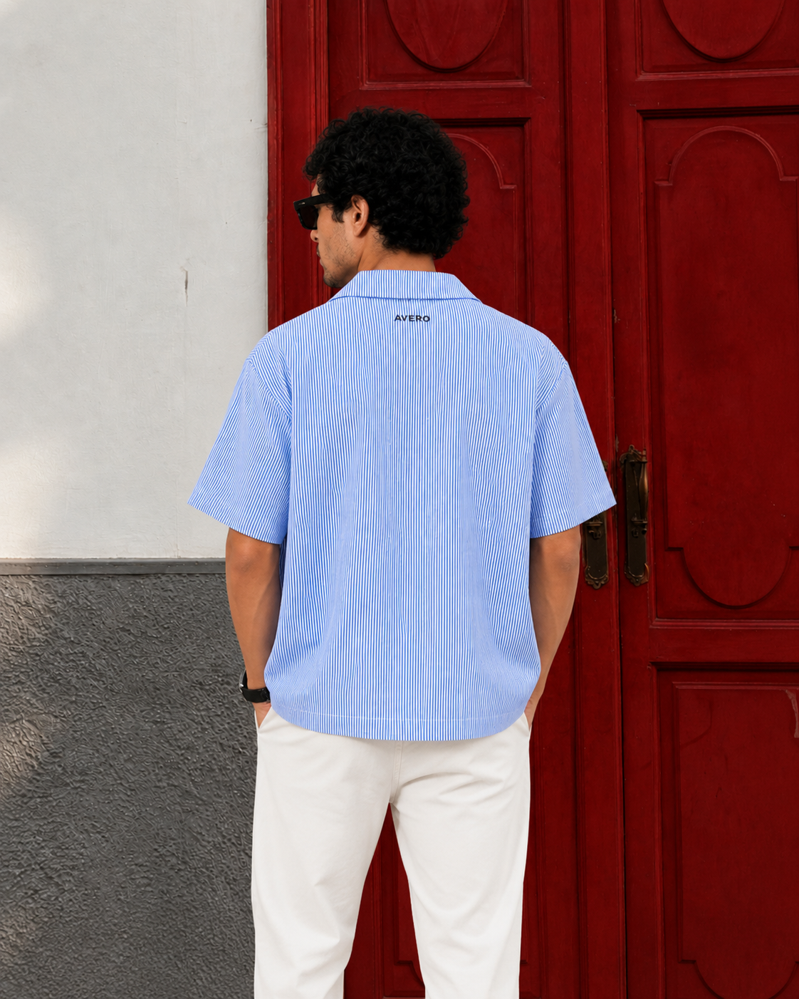 Boxy Fit Striped Shirt