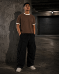 Avero Vintage Ringer Tee — Mousse / Cream