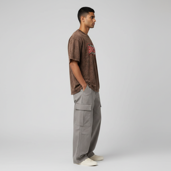Brooklyn Acid Wash Oversized T-Shirt