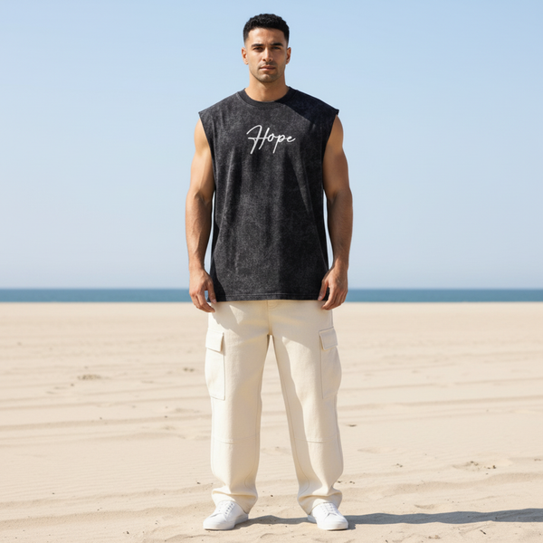 Hope Acid Wash Oversized Tank