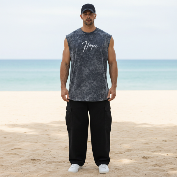 Hope Acid Wash Oversized Tank