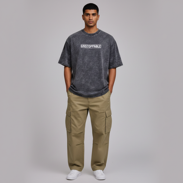 Unstoppable Acid Wash Oversized T-Shirt