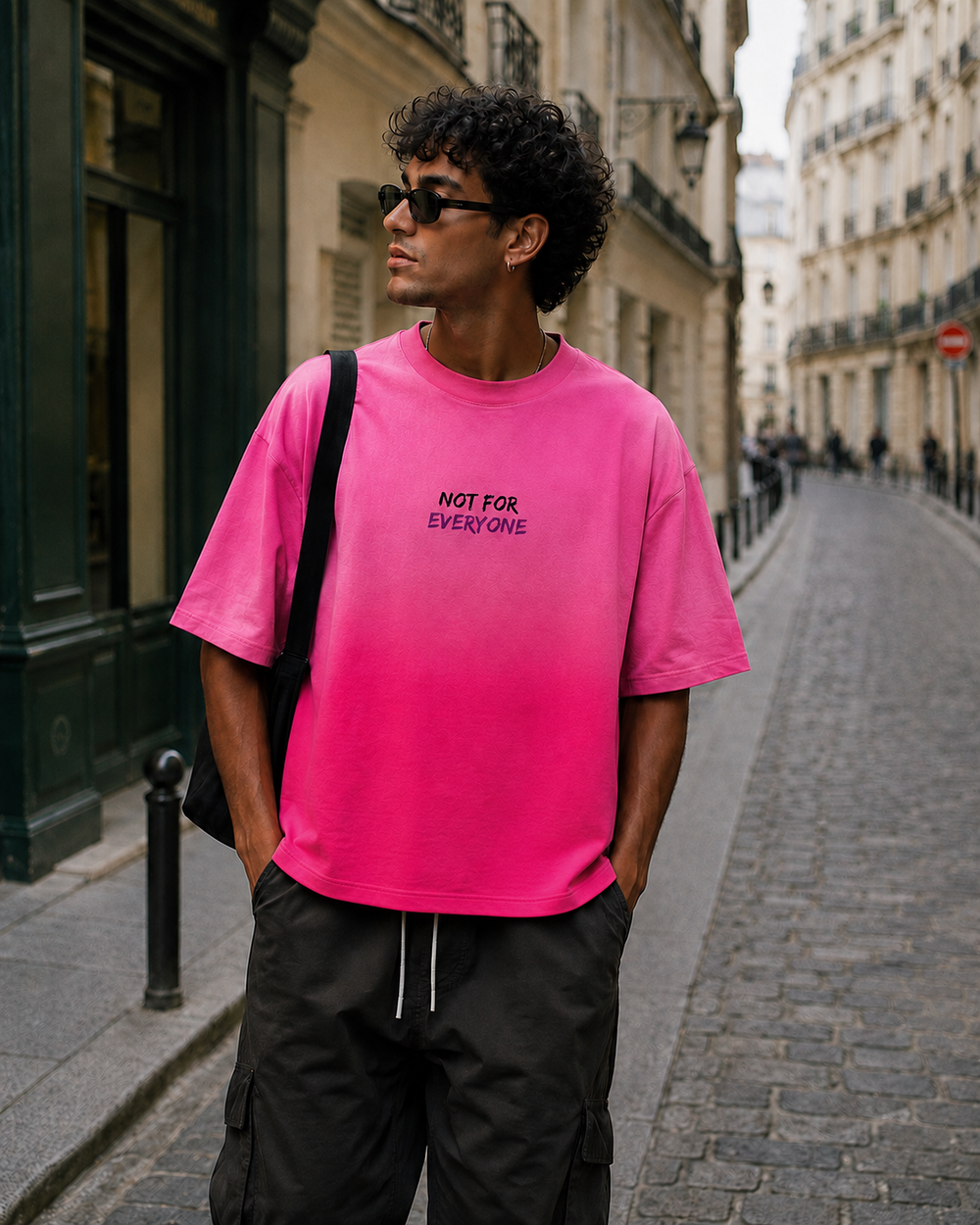 Avero Sunfaded Ombre Wash Tee – Pink