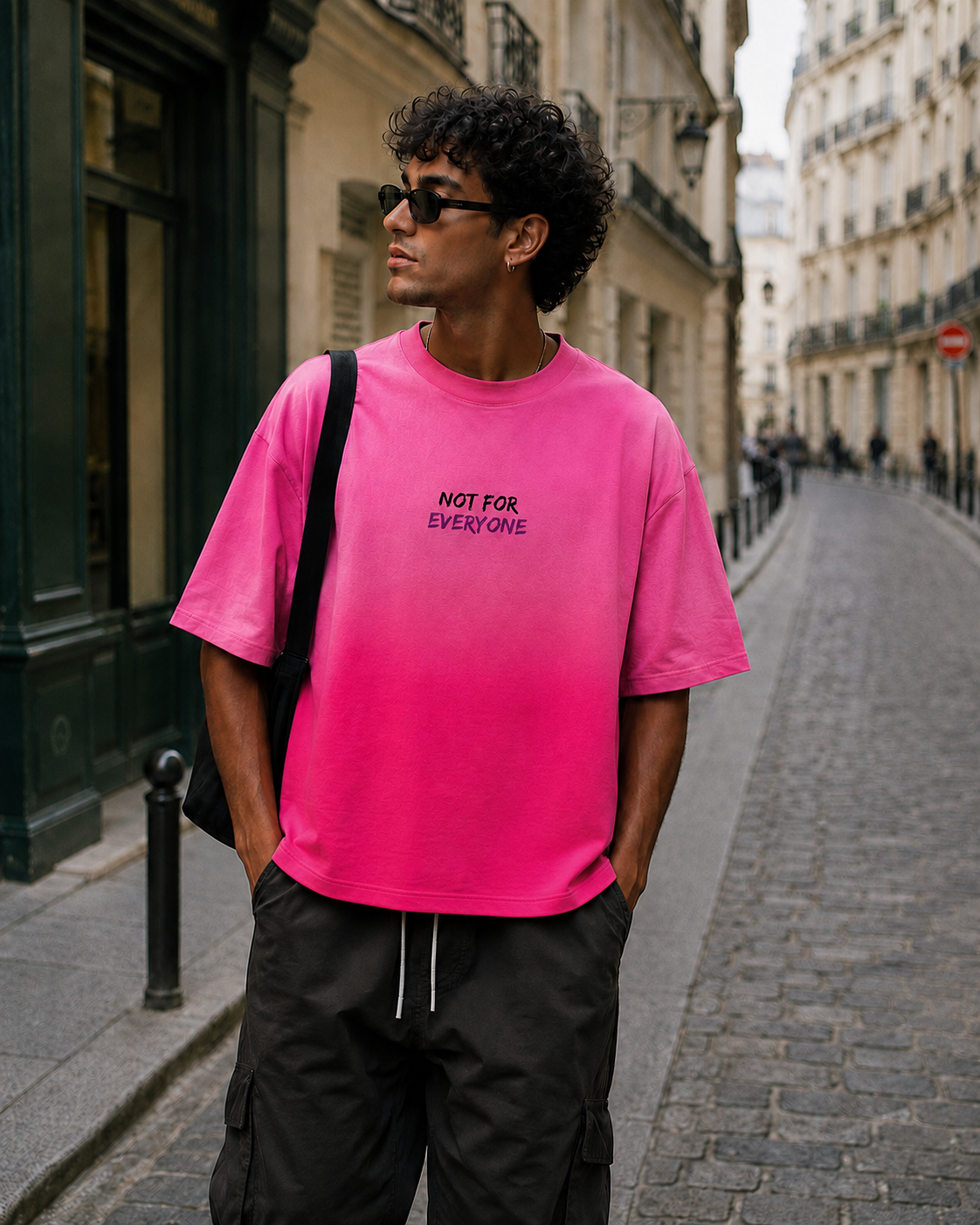 Avero Sunfaded Ombre Wash Tee – Pink