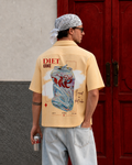 Boxy Fit Striped Shirt - Diet Coke (Yellow)
